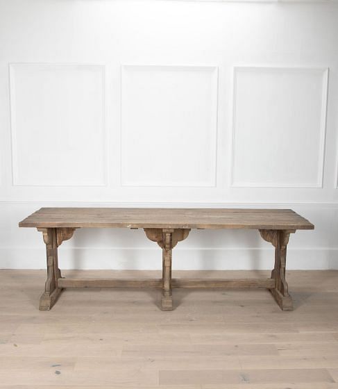 1950s French Rustic Oak Pedestal Table TD9235070