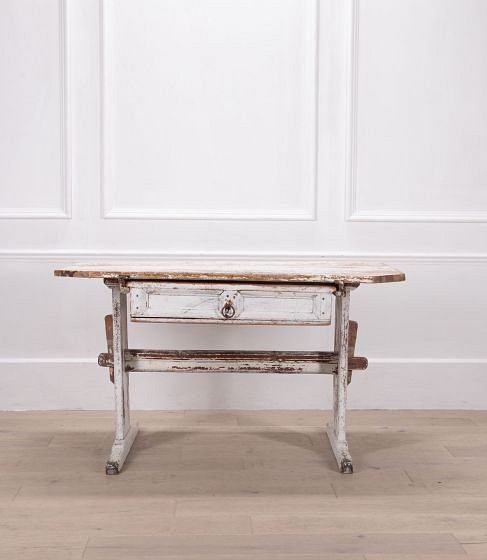 SALE: Late 18th Century Rustic Painted Swedish Work Table TS7235114