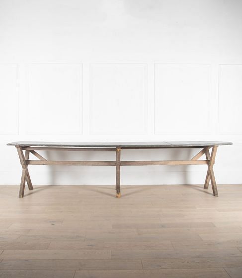 20th Century French X Frame Painted Table TS9937196