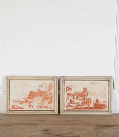 Pair of Framed Italian Engravings WD0235594