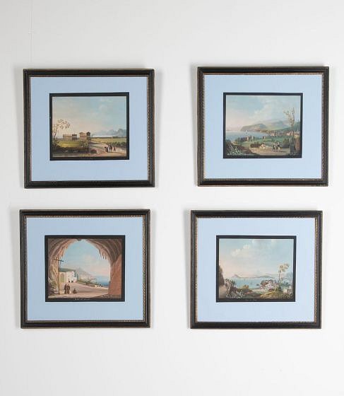 Set of Four 19th Century Gouache Paintings WD0326517
