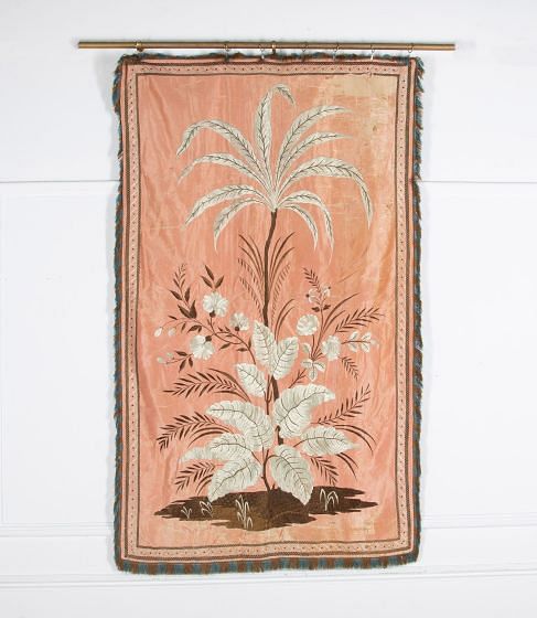 18th Century Silk Hand Embroidered Panel WD0738767