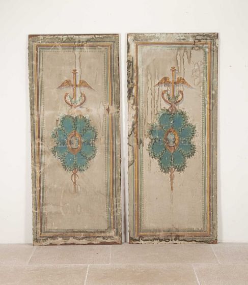 Pair of 19th Century Spanish Oil on Canvas Panels WD1442205