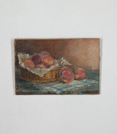 Small Still Life Painting of Peaches WD1534419