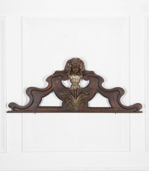 19th Century French Carved Art Nouveau Pediment WD1536669