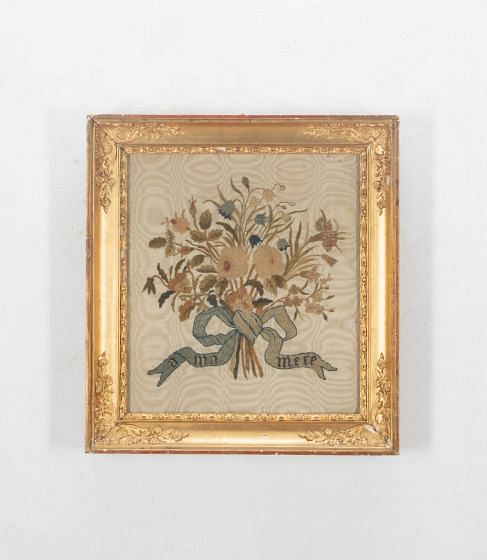 19th Century Framed Silkwork 'To My Mother' WD1536789