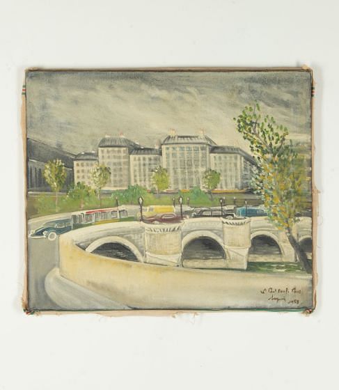20th Century French Painting 'The Pont Neuf, Paris' WD1542033