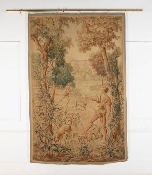 Large 18th Century Tapestry Showing Hunting Scene WD2535220