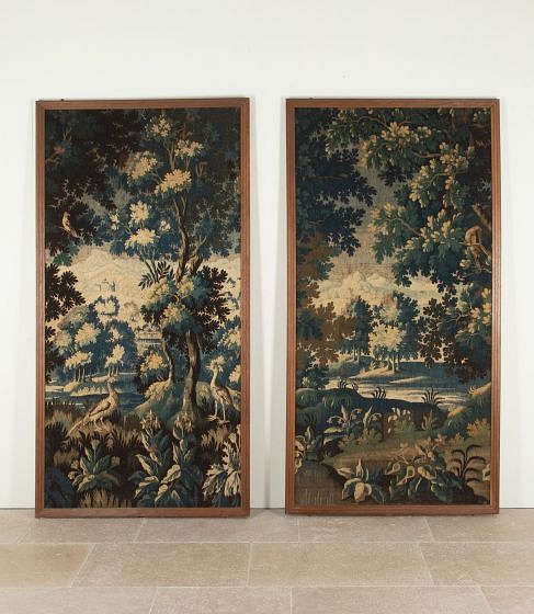 Pair of 18th Century French Framed Aubusson Tapestries WD2842877