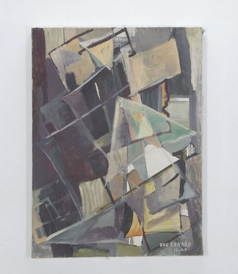 Abstract Oil on Canvas Signed Eve Eynard WD2934966