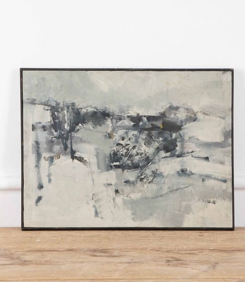 Mid-Century French Oil on Canvas Painting by Robert Coutelas WD2940191