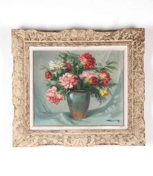 20th Century French Still Life Painting of Flowers WD3243710