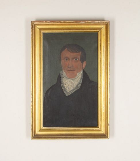 19th Century American Portrait Oil on Canvas Painting WD3536696