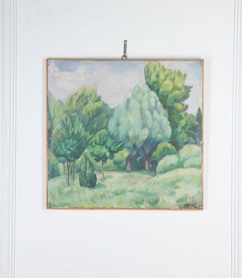 Mid 20th Century French Oil on Canvas Landscape Painting WD3733159