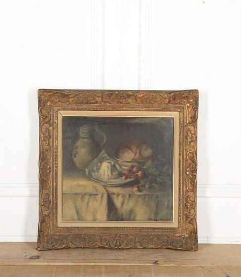 French 19th Century Oil Painting 'Radishes' WD447508