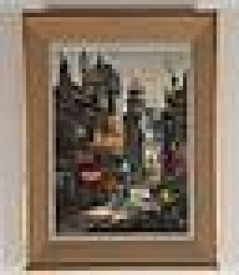 20th Century French Painting of a Street Scene WD4812757