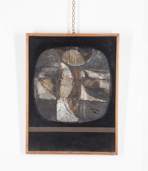 1970s Modernist Mixed Media Art Piece WD6530873