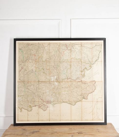 1776 London Travelling Map by John and Dury Andrew WD7033924