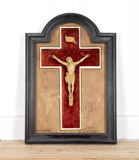 20th Century French Framed Depiction of Christ Crucified WD8040400