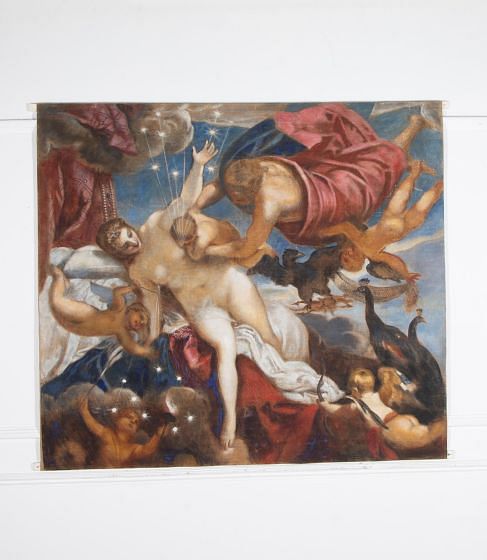 20th Century Painting - Copy after Tintoretto 'The Origin of the Milky Way' WD9039761