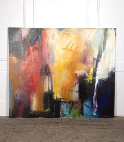 20th Century Danish Acrylic on Canvas by Niels Kongsbak WD9922575