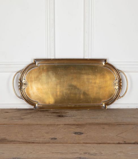 Art Nouveau Worn Silver Plated Tray DA5834118