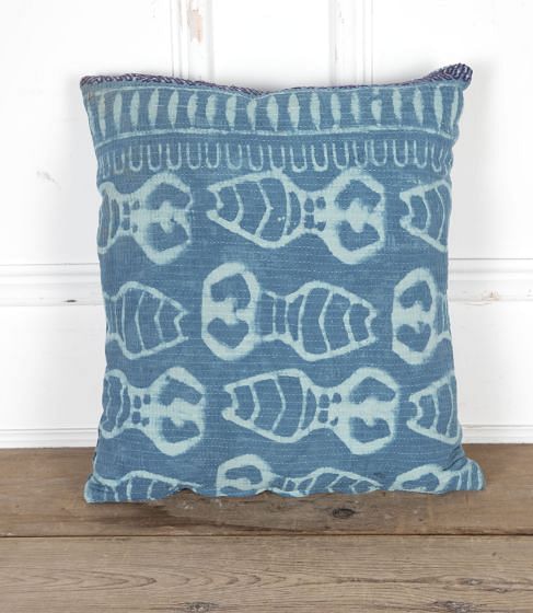 20th Century Block Printed Indian Textile Cushion RT9026053