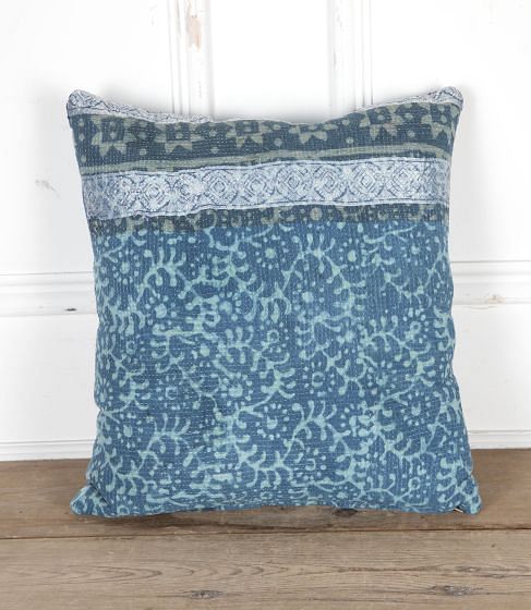 20th Century Block Printed Indian Textile Cushion RT9026049