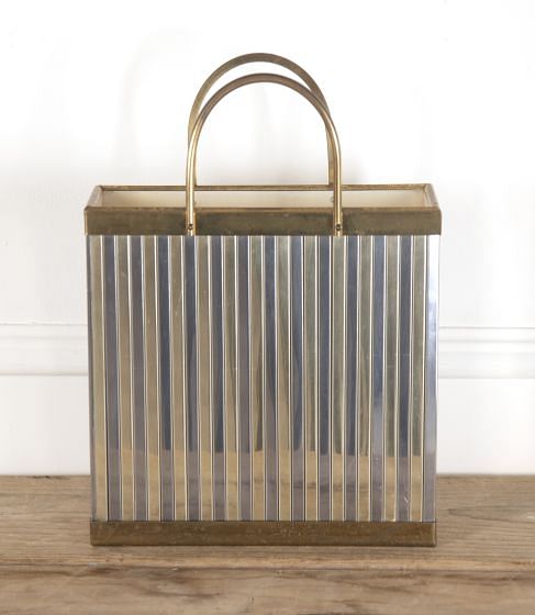 Brass and Chrome Magazine Holder DA3014168
