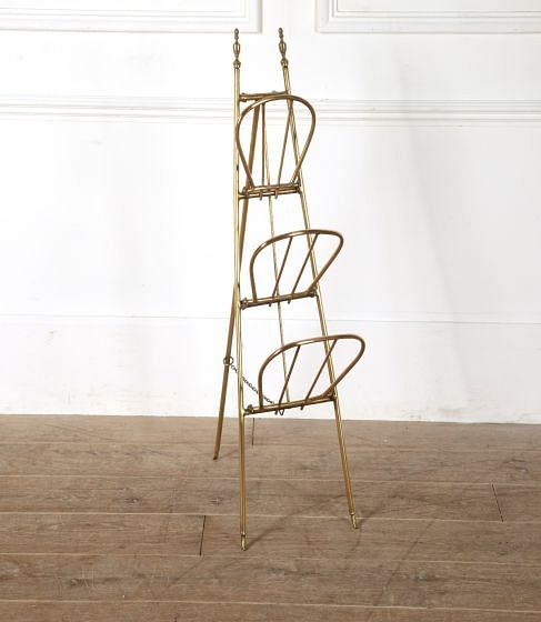 Brass Folding Magazine Rack OF1511544