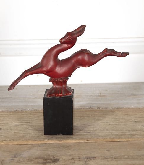 Ceramic and Wood Antelope by Guido Cacciapuoti DA2921745