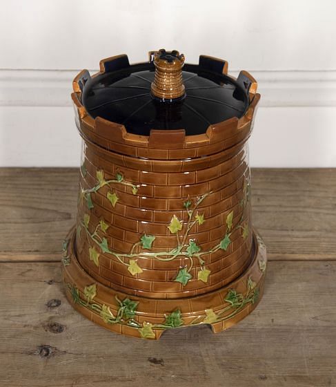 19th Century Brownfield Majolica Cheese Castle DA2025447