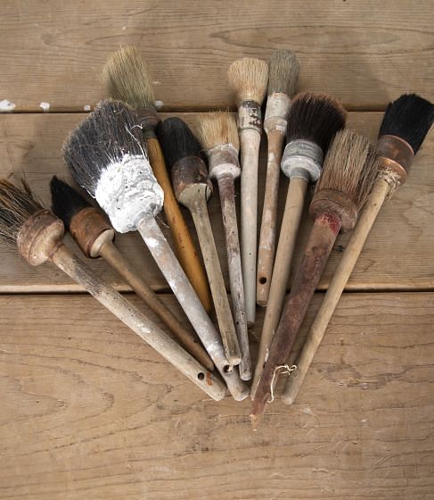 Collection of Large Artist's Brishes DA9222903