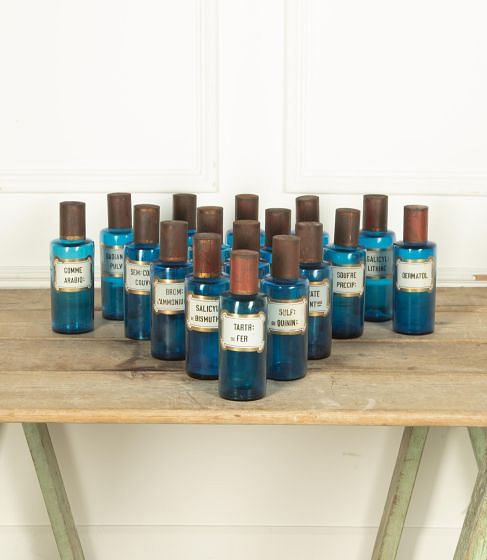 Collection of Seventeen 19th Century Apothecary Bottles DA8530651