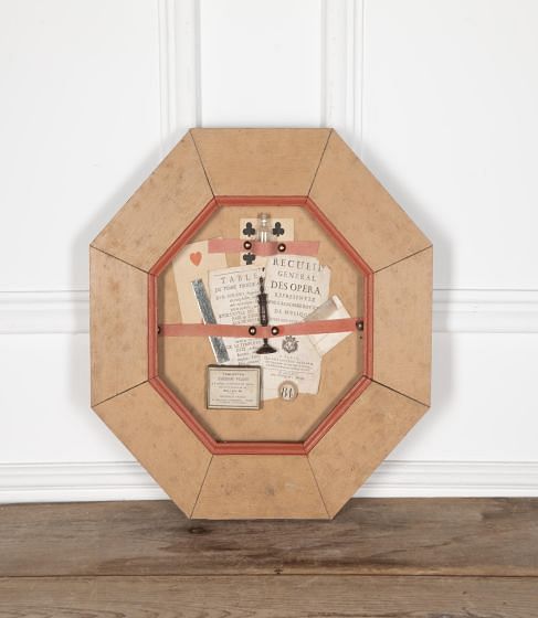 Contemporary French Plaque of Antique Ephemera DA7530144