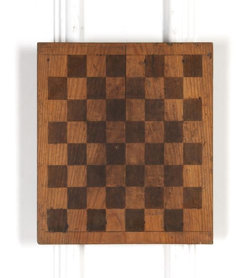 19th Century Swedish Wooden Draughts Board DA3718069