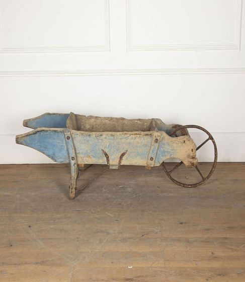 Early 20th Century Edwardian Wooden Wheelbarrow DA7433480