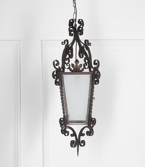 Early 20th Century Wrought Iron Lantern LL2129867