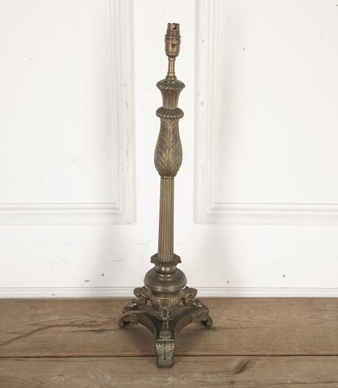 English William IV Gilt Brass Lamp LT2710416