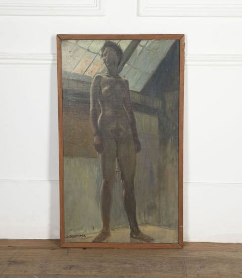 French 20th Century Nude Portrait WD2033094