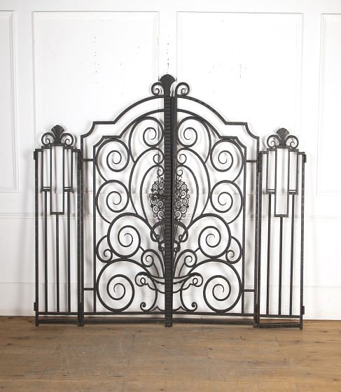 French Art Deco Wrought Iron Gates GA4624236