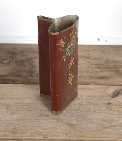 19th Century French Hand-Painted Toleware Vase DA3722224