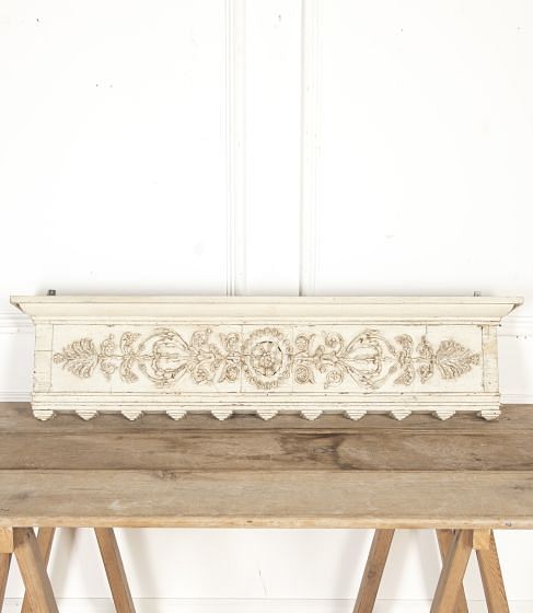 French Painted Overdoor Mantle GA3618013