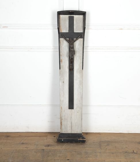 19th Century French Bronze Framed Crucifix GA8024548