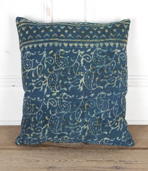 20th Century Hand Blocked Indian Textile Cushion RT9026060