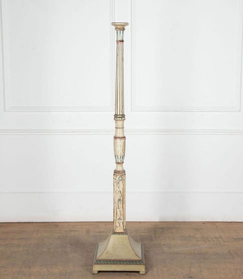 Italian Torchere in Hand Painted Decoration OF9033949