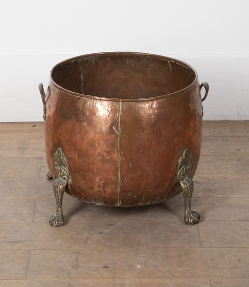 Large 20th Century Copper Log Bin DA9629061