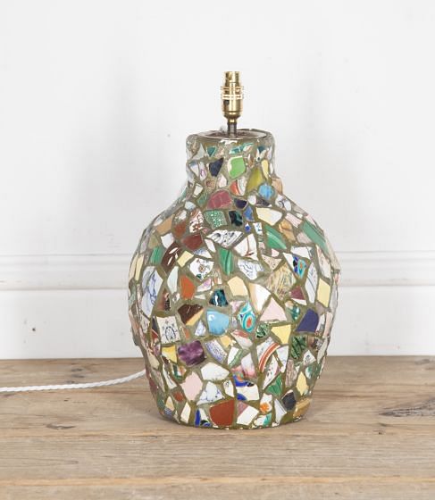 Large 20th Century Pique Assiette Table Lamp LL1527596