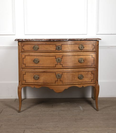 Louis XV/XVI Transitional Satinwood Commode CC4121672
