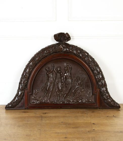 19th Century Mahogany Overdoor GA4317705